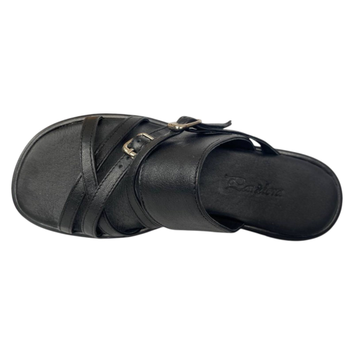 Шльопки жіночі шкіряні Pandora 1001 01 чорні