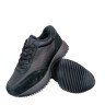 Кроссовки женские WOMAN MYTHZT 8187 кожа+замша мех черный