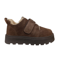 Ботинки зимние женские замшевые PLPS 2808-4 шоколад мех