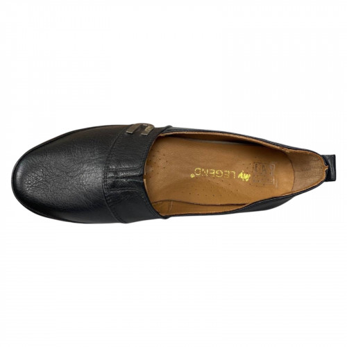 Балетки Жіночі шкіряні KEMER 858/1 чорний