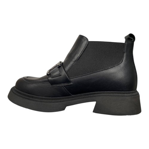 Черевики жіночі шкіряні ILONA 39/AS-36 01 чорні байка