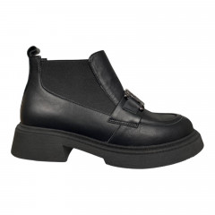 Черевики жіночі шкіряні ILONA 39/AS-36 01 чорні байка