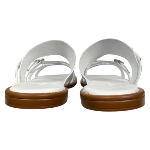 Шльопки жіночі шкіряні Pandora 1001 05 білі