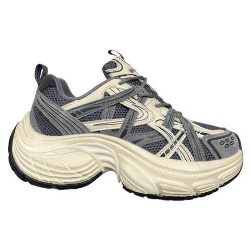 Кроссовки женские кожаные BALENCIAGA G3576-1 серые