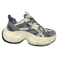 Кросівки жіночі шкіряні BALENCIAGA G3576-1 сірі