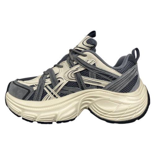 Кроссовки женские кожаные BALENCIAGA G3576-1 серые