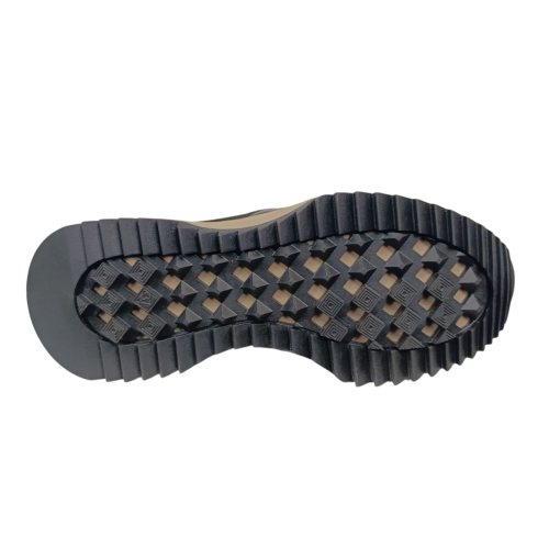 Кроссовки женские кожаные KATRIN 125 01/14 черный/латый мех