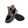 Кроссовки женские кожаные KATRIN 125 01/14 черный/латый мех