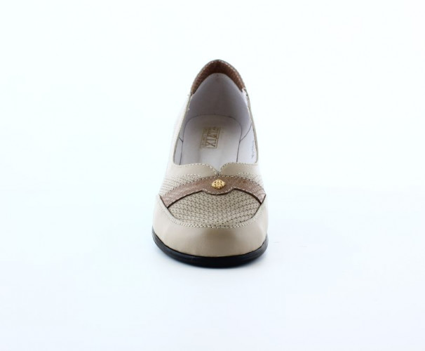 Туфли женские кожаные ELVIX 3117 бежевый