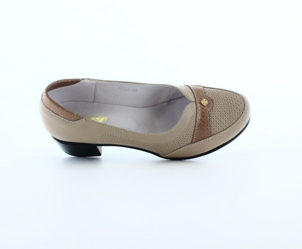 Туфли женские кожаные ELVIX 3117 бежевый