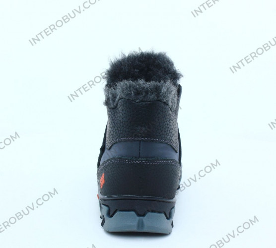 Кросівки Підросткові шкіряні зимові LORD DK чорний хутро