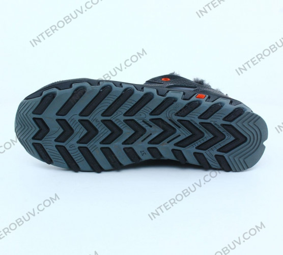 Кросівки Підросткові шкіряні зимові LORD DK чорний хутро