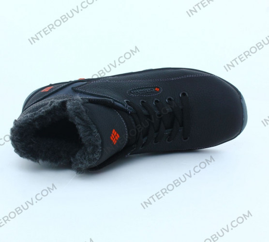 Кросівки Підросткові шкіряні зимові LORD DK чорний хутро