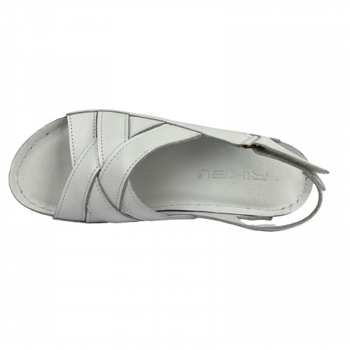 Босоніжки Жіночі шкіряні RIKEL 210 05 білий