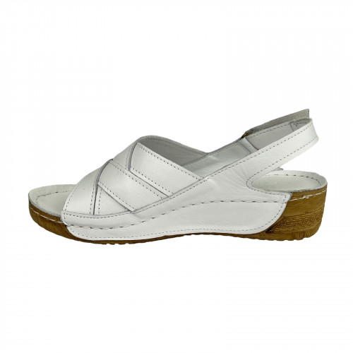 Босоніжки Жіночі шкіряні RIKEL 210 05 білий