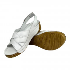 Босоножки Женские кожаные RIKEL 210 05 белый