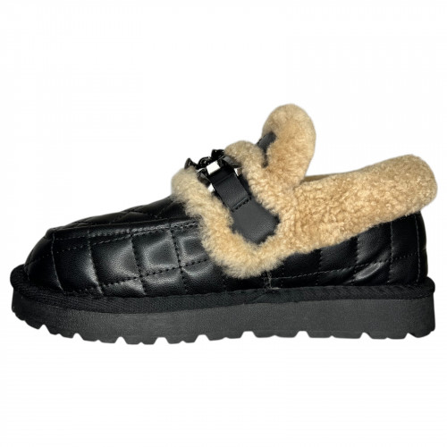 Угги ботинки женские ALLSY 187462 2023-53 черный мех