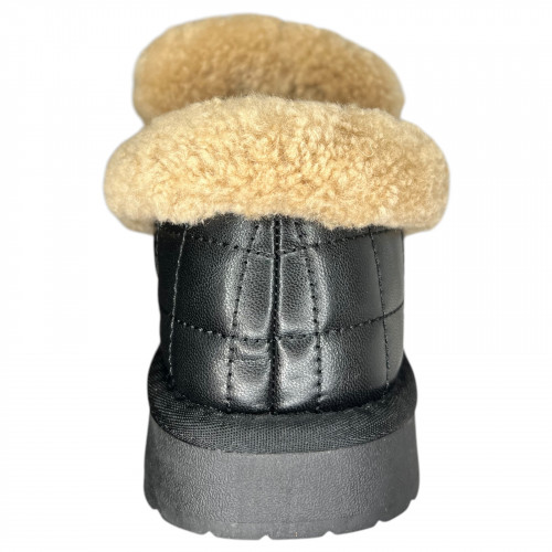 Угги ботинки женские ALLSY 187462 2023-53 черный мех