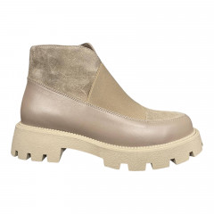 Черевики жіночі шкіряні ILONA 415/940 бежеві байка