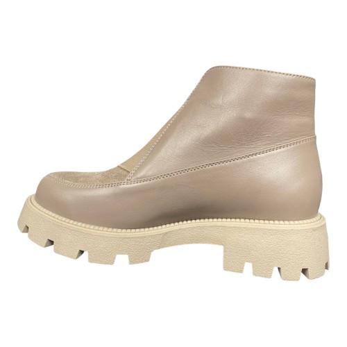 Ботинки женские кожаные ILONA 415/940 бежевые байки