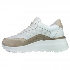 Кроссовки женские кожаные DITAS K 15 белые капучино.