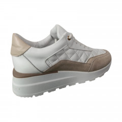 Кроссовки женские кожаные DITAS K 15 белые капучино.