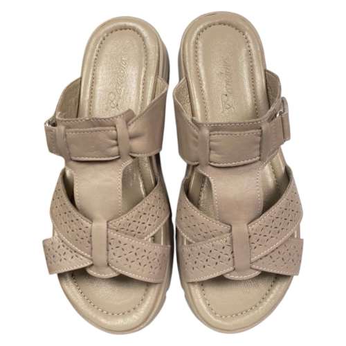 Шльопки жіночі шкіряні Pandora 176 14 бежеві