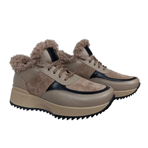 Кроссовки женские кожаные KATRIN 125 14 латый мех