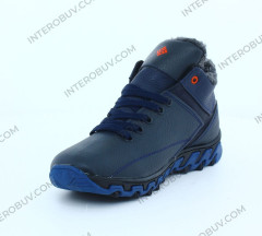 Кросівки Підросткові шкіряні зимові LORD DBK 2 синій