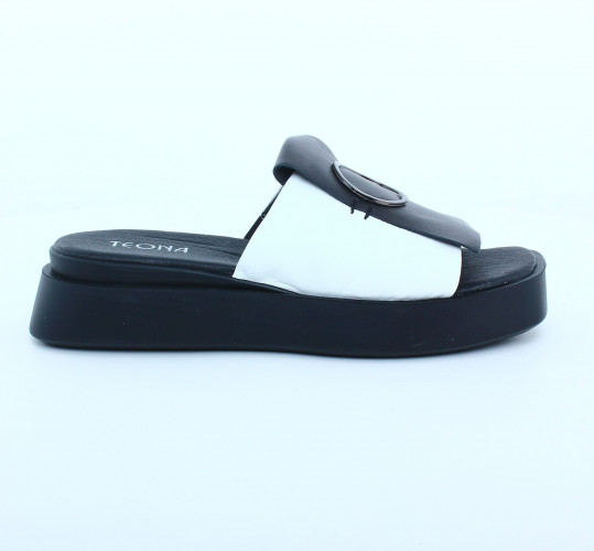 Шльопанці Жіночі шкіряні TEONA 107 білий