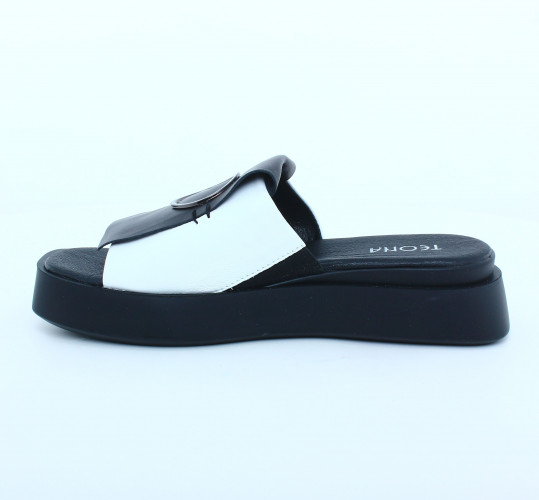 Шльопанці Жіночі шкіряні TEONA 107 білий