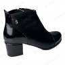 Ботинки Женские кожаные ROMAX 361 черный байка