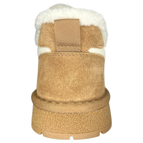 Угги ботинки женский замшевый ALLSY 235052-28 191910 camel мех