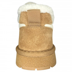 Угги ботинки женский замшевый ALLSY 235052-28 191910 camel мех