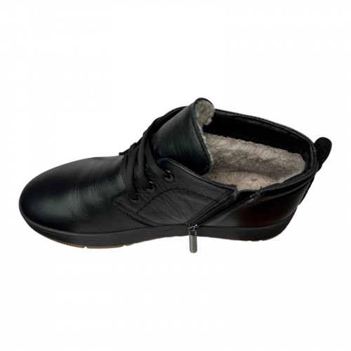 Ботинки мужские кожаные ARMANDO 11 01 черный мех