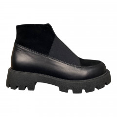 Черевики жіночі шіряні ILONA 415/940 чорні байка