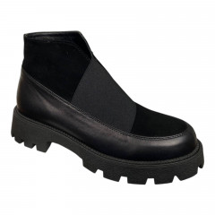 Черевики жіночі шіряні ILONA 415/940 чорні байка