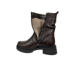 Ботинки женские кожаные KATRIN 61 25 шоколад мех