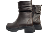 Ботинки женские кожаные KATRIN 61 25 шоколад мех