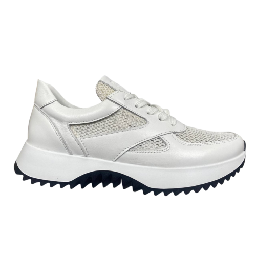 Кроссовки женские кожаные SCORPION 3605/36 белые текстильные 