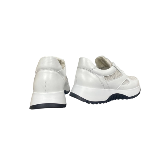 Кроссовки женские кожаные SCORPION 3605/36 белые текстильные 