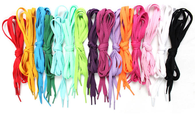 Шнурки цветные широкие 15 миллиметров длина 125 сантиметров