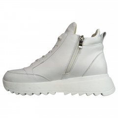 Кроссовки женские кожаные MASIS V0168 01 белый мех