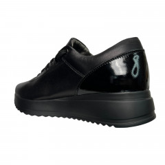 Кроссовки женские кожаные BL-SISTEM 886 01 черные