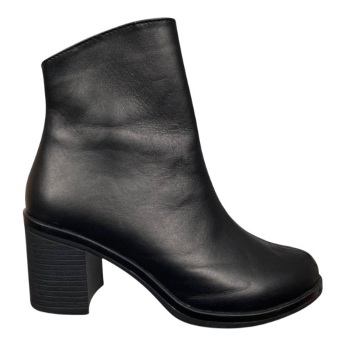 Ботинки женские ширяные каблук ELVIX 6069 01 черные байки 