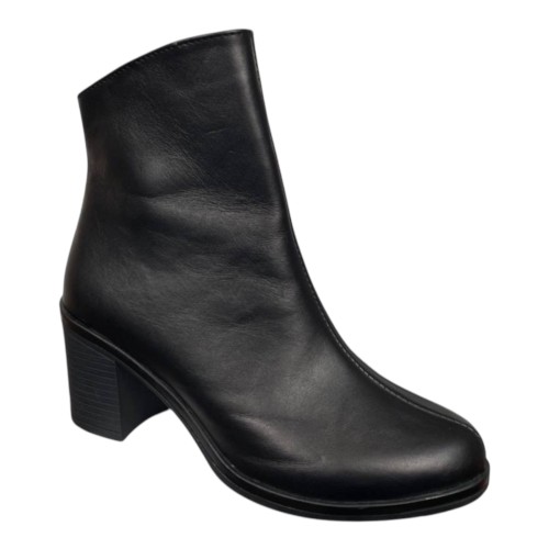 Ботинки женские ширяные каблук ELVIX 6069 01 черные байки 