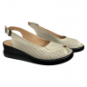 Босоножки женские кожаные EMIRRO 382 бежевые