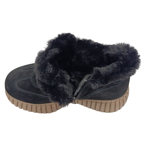 Ботинки женские замшевые KDSL C710 12 1 черный мех