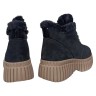 Ботинки женские замшевые KDSL C710 12 1 черный мех