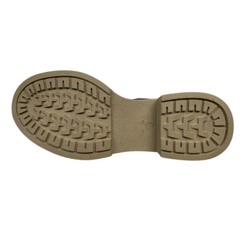 Ботинки женские кожаные KATRIN 137 черные бежевый мех